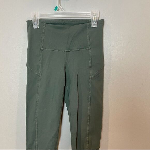 Athleta Army Green Leggings XXS - Picture 3 of 6